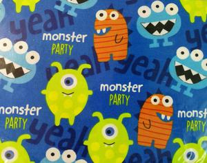 Sábanas infantiles 1.5 plazas Monster Party Dupree Promo