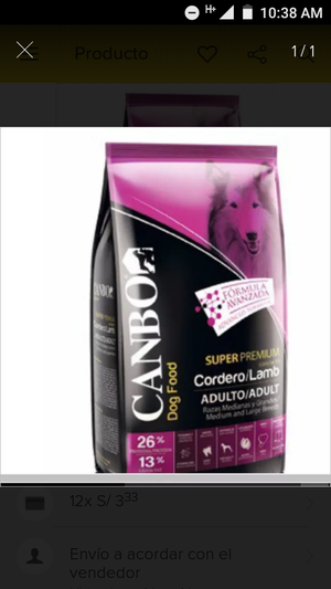 Canbo cordero adultos 3kg