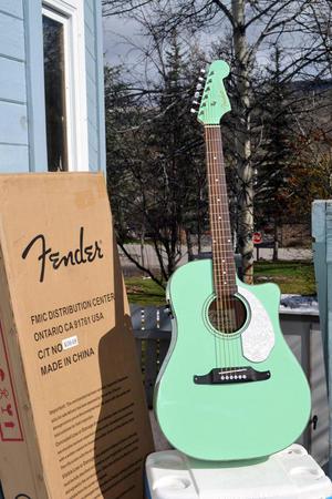 Fender Sonoran Sce Guitarra Electroacústica Surf Green