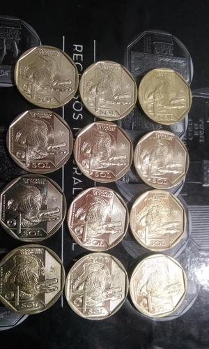 Monedas de 1 sol del Cocodrilo de Tumbes