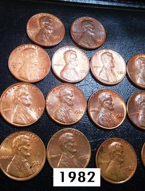 Monedas un centavo de dolar Lincoln 