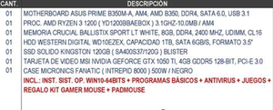 Vendo Pc Gamer