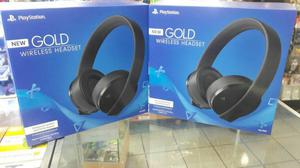 Audifonos ps4 New Gold Wireless Headset Ps4 Nuevo Sellado