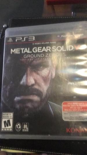 Metal Gear Ps3 Solíd V Ground Zeroes