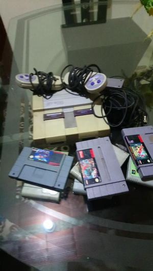 Super Nintendo 6 Juegos 2 Mandos Todo Ac