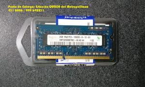 Memoria RAM SODIMM DDR3 2GB PCS Mhz. Hynix