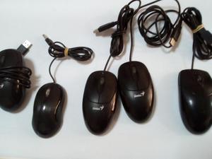 mouses usados puerto usb y de los otros, variadas marcas