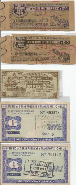 Bonos y otros documentos de Chile