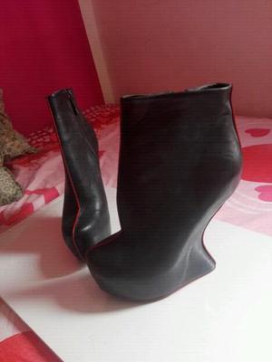 Botines Modernos Taco 12 Talla 36