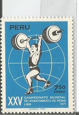 Estampilla de deporte del Peru