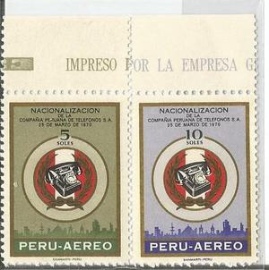 Estampillas de comunicaciones del Peru