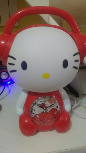 Lampara Reloj Hello Kitty