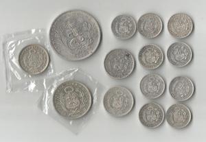 Monedas de Plata el Perú Lt. 1