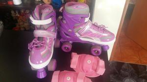 Patines de 4 Ruedas con Protectores