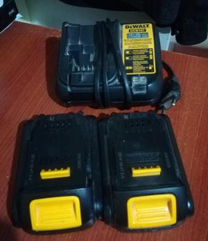 2 Baterías 20v Y 1 Cargador Dewalt Litio