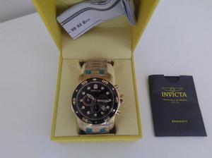 Reloj Invicta pro diver  bañado oro 18k nuevo original