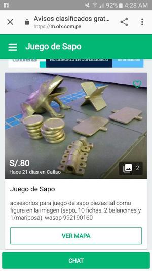 Accesorios De.juego de Sapo