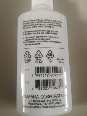Aceite Yamaha de 60 ml Regular y Light