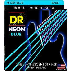 Cuerdas de bajo 5 Dr. Neon blue