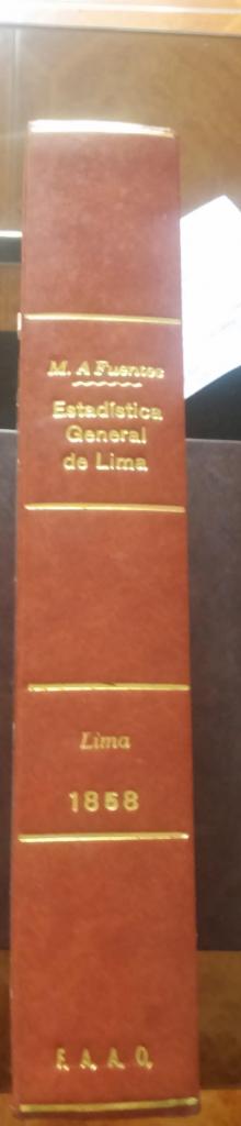 Reproducción del Original Estadistica General de Lima