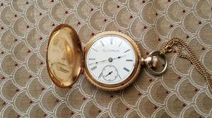Antiguo Reloj de Bolsillo Elgin Oro 14k