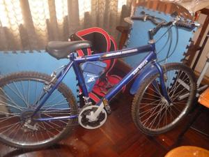 Bicicleta montañera azul 26