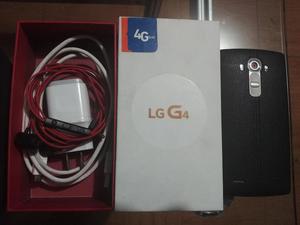 LG G4 con Tapa Cuero Genuino Caja Cable Audifonos