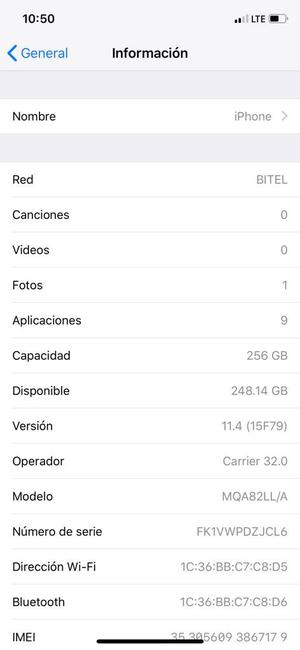 Vendo O Cambio iPhone X 256Gb Detalle