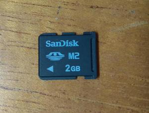 Remato tarjeta memoria M2 2GB SanDisk como nueva