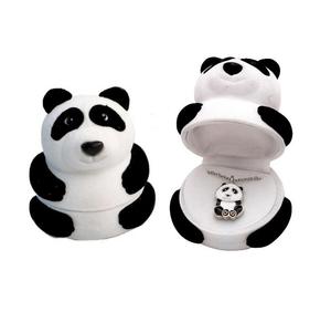 Caja De Regalo Oso Panda de terciopleo para Joyeria Aretes,