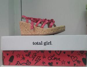 Sandalias de lujo para niñas Total Girl USA importadas