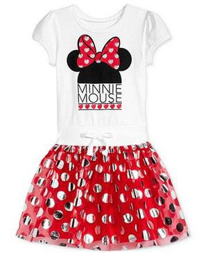 Vestido Minnie Mouse Disney Original Usa Para Niñas