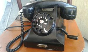 FUNCIONANDO Telefono Antiguo de Baquelita Manivela