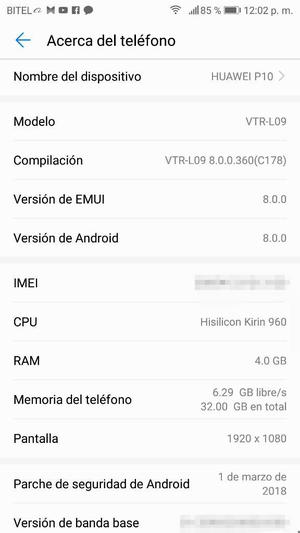 Cambio Huawei P10. Estado 9 de 10