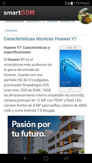Huawei Y7 Modelo 