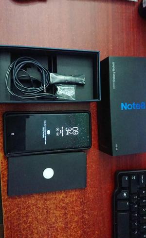 Note 8 Equipo importado, en la caja, Color Negro de 64GB Sin