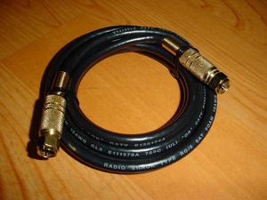 Cable coaxial de puntas de cobre de 1.5 m