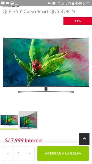 Tv Samsung Qled Q8c Curvo 55 Nuevo