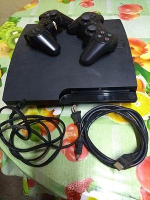 PS3 SLIM 320GB CABLES 2 MANDOS