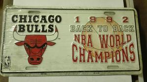 Placa de Auto Coleccion Chicago Bulls