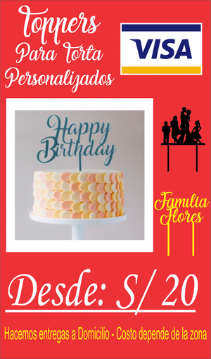 Topper para Torta Personalizados