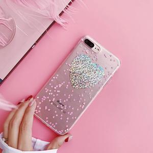 Case Glitter Heart iPhone 7, 8 Plus
