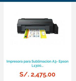 Impresora Epson L Sublimar A3