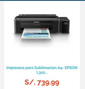 Impresora Epson L310 para Sublimar