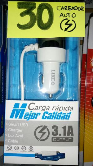 Cargador Auto Fast Charge