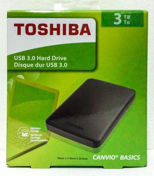 Disco Duro Externo Toshiba 3tb Canvio Basic 3.0