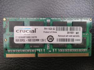Memoria RAM 8 GB DDR CRUCIAL