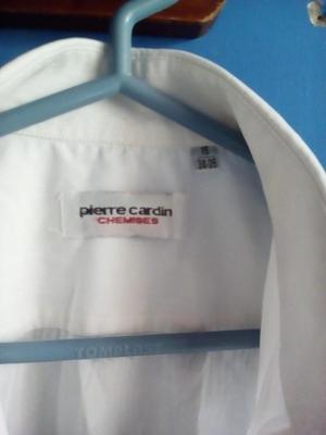 Camisas Pierre Cardin italianas manga larga talla 15 Medium