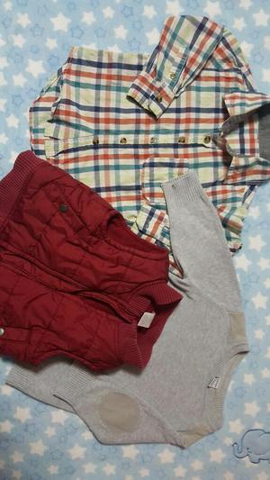 Chaleco, Chompa Y Camisa Yamp T 18 Meses