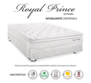 Conjunto Royal Prince 1.5 Box Tarima Almohada y Protector